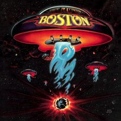 the cover art for boston's album, with an image of a flying saucer