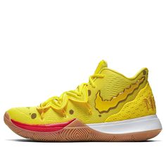 Kids Nike SpongeBob SquarePants x Kyrie 5 GS 'SpongeBob' Opti Yellow/Opti Yellow Big Kids Basketball Shoes Zapatillas Kyrie Irving, Nike Spongebob, Basketball Kyrie Irving, Kyrie Irving Sneakers, Kyrie Sneakers, Basketball Shoes Kyrie, Jewelry Boys, Irving Shoes, Kyrie Irving Shoes