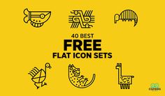 the 40 best free flat icon sets