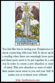 the tarot card with an image of an angel