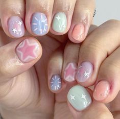 Sparkle Star Nails, Hello Kitty Nails Art, Gothic Nails