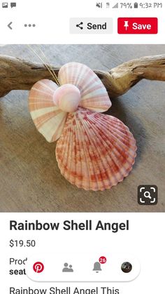 the rainbow shell angel is on sale for $ 19 50