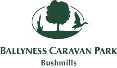 the logo or sign for the bed & breakfast area at ballyness caravan park