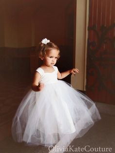 Flower Girl Dress ivory by OliviaKateCouture on Etsy Pink Toddler Dress, Toddler Flower Girls, Fun Products, Ivory Flower Girl, Sweet Ideas, Ivory Flower Girl Dresses, Toddler Flower Girl Dresses, Ivory Flower, Flower Girl Tutu