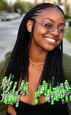 Stunning beaded braids hairstyles styles you should consider. - Stylish Naija Cornrow Braid With Beads, Black Girls Hairstyles With Beads, Rainbow Beads Hair Braids, Teen Braids Hairstyles, Braids Lines Hairstyles African, Beaded Braids Hairstyles, Bead Braids Hairstyles, Braids Lines Hairstyles, Beaded Braids