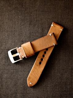 Bas and Lokes Leather Goods - "Luther" Saddle Tan Handmade Leather Watch Strap, $140.00 (http://www.basandlokes.com/luther-saddle-tan-handmade-leather-watch-strap/) Panerai Watch Straps, Panerai Straps, Handmade Watch Strap, Handmade Watch Bands, Handmade Leather Belt, Leather Belts Men, Leather Watch Bands, Leather Watch Strap, Leather Shops