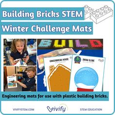 Keep your students engaged and learning all winter long with our NEW Building Bricks STEM Winter Challenge Mats! These 26 unique, winter-themed challenges will spark creativity and critical thinking. From building bird feeders to detailing a gingerbread house, the possibilities are endless! Stem Winter, Winter Challenge, Spark Creativity, Winter Themed, Winter Theme, Critical Thinking, Gingerbread House, Bird Feeders