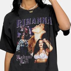 Rihanna T-Shirt, Rihanna Vintage 90's Shirt, Hip Hop Rap Tour t shirt, Rihanna Badgal T-shirt, Sweatshirt, Tank Top ---- SIZE AND MATERIAL---- The unisex heavy cotton tee is the basic staple of any wardrobe. It is the foundation upon which casual fashion grows. All it needs is a personalized design to elevate things to profitability. The specialty spun fibers provide a smooth surface for premium printing vividity and sharpness. No side seams mean there are no itchy interruptions under the arms. Rihanna Vintage, Rihanna Meme, Rihanna T Shirt, 90's Hip Hop, Rap Shirt, 90s Shirts, T Shirt Photo, Hip Hop Rap, Shoe Art