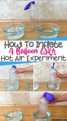 how to inflate a balloon with hot air experiment