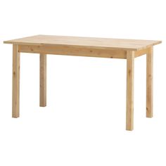 a wooden table on a white background