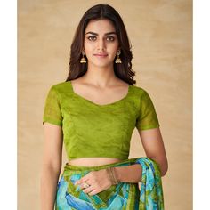 Green colored saree is made from chiffon fabric which is highlighted with beautiful printed work as shown. Comes along with unstitched chiffon blouse piece which you can customise as per your design/style. Occasion - You can wear this saree for casual and daily wear. Note:- the actual product may differ slightly in color and design from the one illustrated in the images when compared with computer or mobile screen. Measurements: Saree : Chiffon : 5.5 Mtrs Blouse : Chiffon : 0.8 Mtr Material: Chiffon Stitch Type: Unstitched Country of Origin: India Care Guide: Dry Clean Printed Chiffon Saree, Saree Chiffon, Blouse Chiffon, Mobile Screen, Green Abstract, Chiffon Saree, Chiffon Blouse, Print Chiffon, Chiffon Fabric