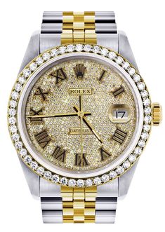 Womens Gold Rolex Watch 16233 | 36MM | Full Diamond Roman Dial | Jubil – FrostNYC Burgundy Jordans, Custom Rolex, Rolex Datejust 36mm, Soundcloud Music, Rolex Milgauss, Rolex Diamond, Gold Earrings For Men, Mens Diamond Bracelet, Gold Rolex