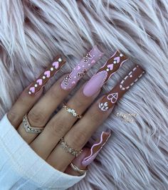 Dope Christmas Nails, Competition Nails, Acrylics Nails, Super Cute Nails, Winter Inspo, Drip Nails, Girly Acrylic Nails, Christmas Inspo, Christmas Nail Designs