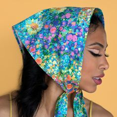 Introducing the Epona Valley x Busy Philipps x Royal Jelly Harlem. Flower Power collection capsule featuring our Valley Headscarf in Meadows print. Our Valley Headscarf is uniquely designed to give you so many looks in one headscarf. Creative Director Rachel's Favorite print of the collab <3 100% Cotton Made in New York City *10% of sales from this collab are going directly to support the Chicago Southside Birth Center. Epona Valley, Busy Philipps, Birth Center, Royal Jelly, Head Scarf, Creative Director, Flower Power, Jelly, York City