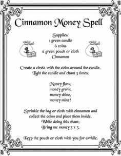 Money spell- Pinned by The Mystic's Emporium on Etsy Alfabeto Viking, Witchcraft Spells For Beginners, Spells For Beginners, Magia Das Ervas, Luck Spells