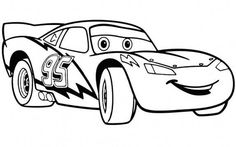 a cartoon character from cars coloring pages