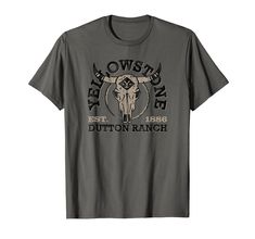 PRICES MAY VARY. Officially Licensed Yellowstone Apparel for Men and Women; Dutton Ranch T-Shirts; Western T-Shirts; Cowboy T-Shirts; Rodeo T-Shirts; Paramount Network T-Shirts; Ranch Life T-Shirts; Horse T-Shirts; 21YLST00045B-002 Lightweight, Classic fit, Double-needle sleeve and bottom hem Yellowstone Sayings For Shirts, Rip From Yellowstone Shirts, Yellowstone Tv Series Shirt, Rip Yellowstone Shirt, Yellowstone Apparel, Dutton Ranch Tshirt, Skull Logo, Horse T Shirts, Ranch Life