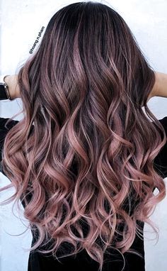 Hair Color Ideas For Brunettes Balayage, Underlights Hair, Gold Hair Colors, Hair Color Rose Gold, Brunette Balayage, Spring Hair Color, Brunette Balayage Hair, Winter Hair Color