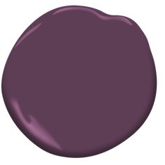 a dark purple paint with a white background