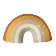 Rainbow Pillow - Adobe - Project Nursery Boho Rainbow Bedroom, Sun Pillow, Earth Tone Rainbow, Rainbow Bedroom, Rainbow Pillow, Neutral Rainbow, Glider Rocker, Sequin Pillow, Pallet Wall