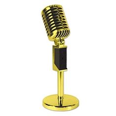 an old fashioned microphone on a stand