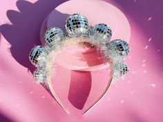 Disco Ball Headband, Disco Bride Disco Cowgirl, Last Disco, Disco Bday Decor, Birthday Party, Let's Go Girls, Disco Party, - Etsy Disco Party Jewelry, Adjustable Novelty Party Supplies, Disco Ball Crown, Disco Props, Disco Ball Party Hat, Kids Disco Party, Pink Fun Party Supplies, Fun Pink Party Supplies, Disco Batchloret