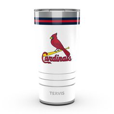 the st louis cardinals travel mug is shown