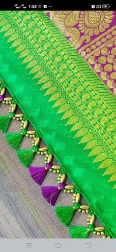 Krishna Saree Kuchu And Tassels, Sari Tassels, Paneer Snacks, Saree Kuch, Saree Kuchulu, Tassels Fashion Clothing, Tassels Design, Saree Kuchu New Designs