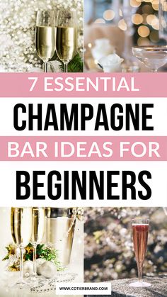 Create a luxurious champagne bar without breaking the bank. Clever tips and tricks for a high-end look on a budget. Champagne Bar Ideas, Bar Ice Bucket, Hosting Hacks, Best Champagne, Stemless Champagne Flutes, Pop Fizz Clink, Mimosa Bar Sign, Champagne Bar, Mimosa Bar