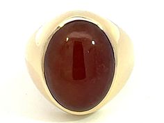 Red Brown Oval Cabochon Jade Ring in 14k Yellow Gold Classic Jewelry Pieces, Cabochon Ring, Jade Ring, Band Jewelry, Classic Jewelry, Oval Cabochon, Red Brown, Diamond Wedding Bands, Yellow Gold Rings