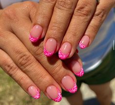 Acrylic nails summer Super Cute Summer Nails, Almond Nail Ideas Summer, Preppy Nail Designs, Spring Break Nails, Teen Nails, Broken Nails, Simple Gel Nails, Round Nails, Summery Nails