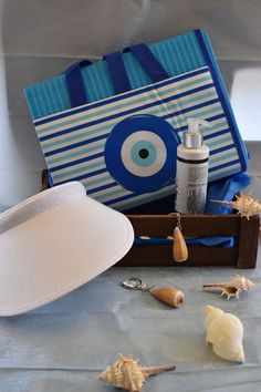 A fantastic gift idea from and for lovers of Greece.  Perfect wooden storage box which includes traditional Greek products. All the important things for your first day at the beach is here! Sun hat, sparkling lotion, ankle bracelet, sand layer, key holder and sweet sea shells from the Aegean Sea. You can enjoy the delicious Greek accessories and keep for decoration the wonderful storage box. We collect the best quality Greek products for you! We travel all around Greece, taste products from all Greek Products, Greek Accessories, Beach Party Gifts, Friend Present, Greek Gifts, Wooden Storage Boxes, Summer Friends, Aegean Sea, Presents For Her