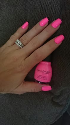 LOVE this color! 24/7 sinful color nail polish #pink #summer Sinful Color, Sinful Colors Nail Polish, Nail Polish Pink, Summer Nails Colors Designs, Shiny Nails Designs, Cute Nail Colors, Neon Nail Polish