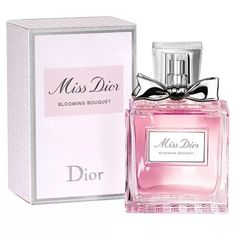 Composed like a generous bouquet, Miss Dior Blooming Bouquet Eau de Toilette reveals a tender heart of peony and Damascus rose.  A poetic trail edged with white musks rounds off this Dior women's perfume. A floral springtime signature scent, it is perfect for a playful and irresistibly charming Miss Dior.  Designed like a dress embroidered with blooms, Miss Dior Blooming Bouquet is a perfume for women that pays tribute to Christian Dior's legendary love of flowers.  The iconic Miss Dior bottle i Dior Homme Intense, Perfume Dior, Blooming Bouquet, Miss Dior Blooming Bouquet, Dior Perfume, Dior Vintage, Soft Floral, Miss Dior, Floral Notes