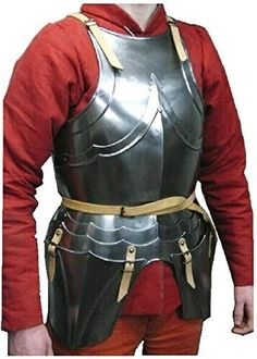 Medieval Upper Body Armor Breastplate Knight Cuirass Jacket Armor Costume Breast Plate Armor, Plated Armor, Armor Historical, Armor Breastplate, Armor Jacket, Chest Armor, Armor Medieval, Knights Armor, Breast Plate