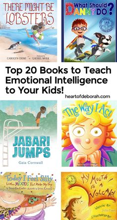 children's books with the title top 20 books to teach emotions and feelings to your kids