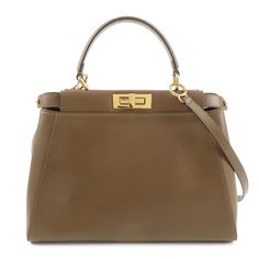 Fendi Leather Peekaboo Regular 2way Bag Handbag Shoulder Bag Brown Color: Brown Size: [Body] W36 X H24.5 X D12cm, [Shoulder Strap Length] 99.5-132.5cm (12 Adjustment Holes) Material: Leather Specification: [Interior] 2 Main Compartments, 1 Zipper Pocket Fendi Peekaboo, Shoulder Bag Brown, Diaper Bag Backpack, Casual Bags, Hand Bag, Brown Gold, Chanel Bag, Gucci Bag, Brown Color