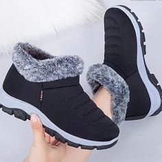 Waterproof Boots Winter, Snow Boots Waterproof, Ankle Boots Winter, Trending Winter Boots, Winter Flats, Booties Ankle Boots, Boots Waterproof, Winter Ankle Boots, Boots Winter