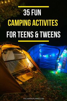 Looking for camping activities for teens? You’re in the right place. Taking teenagers camping can be an exciting and rewarding experience. It’s a great opportunity to disconnect from technology, bond with family and friends, and explore the great outdoors. They’re at an age where they want to be hanging out with their friends or scrolling social media. These camping activities for teenagers will make sure even the most surly teen has a great time! Camping with Teenagers. Things To Do When Camping, Fun Camp Games, Fun Camping Activities, Teenager Activities, Activities For Teenagers, Camping With Teens