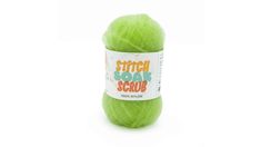 a green ball of yarn with the words stitch and seal on it's side