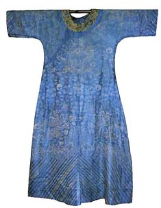 Antique Chinese Silk Dragon Robe Qing Imperial Court Summer Kossu Blue See thru Chinese Silk Robe Dragon, Chinese Silk Embroidery, Chinese Embroidered, Embroidered Robes, Embroidery Skirt, Bridal Purse, Chinese Silk, Silk Robe, Silk Ribbon Embroidery