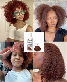 Naturally Curly Hair Fall Color Ideas, Dyed Afro, Afro Hair Dye, Adore Hair Dye, Dyed Curly Hair, Best Hair Dye, Towel Dry Hair, Cute Hair Colors, Brown Hair Dye