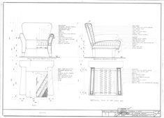 the plans for a chair and footstool