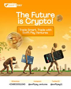 the future is crypt with swift pay venders on it's back cover