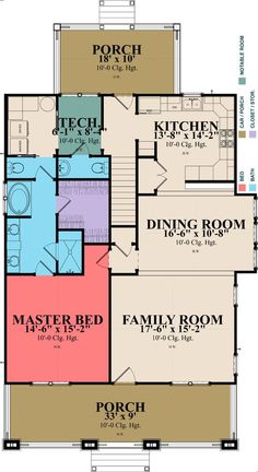 This craftsman design floor plan is 2253 sq ft and has 4 bedrooms and 3 bathrooms.