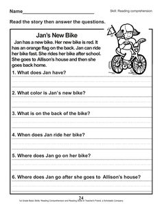 the worksheet for reading and writing about bikes is shown in this page, which includes