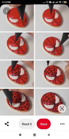 instructions to make spiderman cookies for halloween