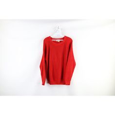 Vtg 70s Streetwear Womens Medium Blank Chunky Ribbed Knit Crewneck Sweater Red Womens Sweater Has blemish on front center Womens size Medium Measurements are: 22 inches underarm to underarm 24.5 inches top to bottom Red 55% Ramie 45% Cotton US Shipping is FREE Canada is $15 and International is $24 Check out my other items in my store! K398 Retro Long Sleeve Ribbed Sweater, Retro Knit Sweater With Ribbed Cuffs, Retro Ribbed Winter Tops, Retro Ribbed Knit Sweater, Oversized Red Ribbed Sweater, Red Vintage Knitted Sweater, Vintage Red Knitted Tops, Red Vintage Knit Sweater, Red Ribbed Knit Sweater