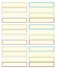 blank paper with lines in different colors and sizes on the bottom, one is white