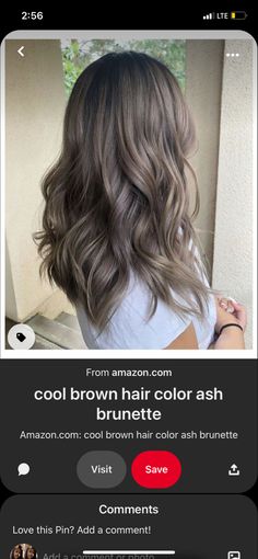 Mushroom Blonde Highlights, Mushroom Brunette Hair, Ash Brown Lowlights, Cool Ash Brown Hair, Grayish Brown Hair, Cool Toned Brown Hair, Ash Brown Hair Balayage, Mushroom Blonde